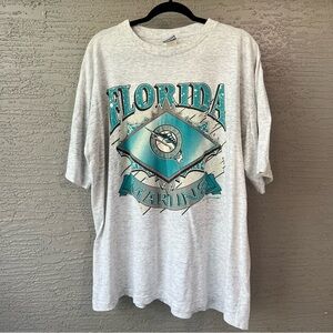 Vintage Florida Marlins Baseball True Fans Tee